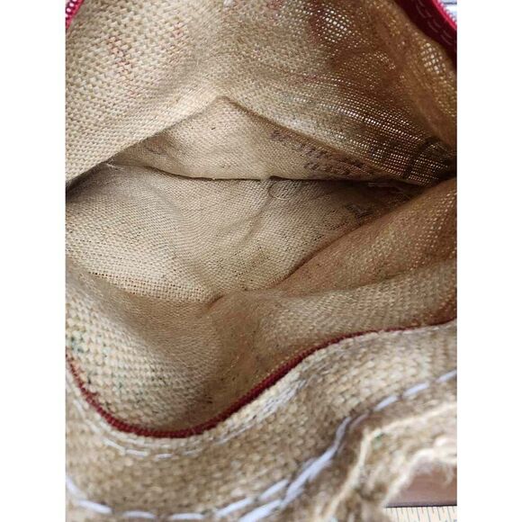 Vintage Style Royal Basmati Rice Burlap Bag, Side Zippered Tote Bags #A62 - Picture 8 of 8